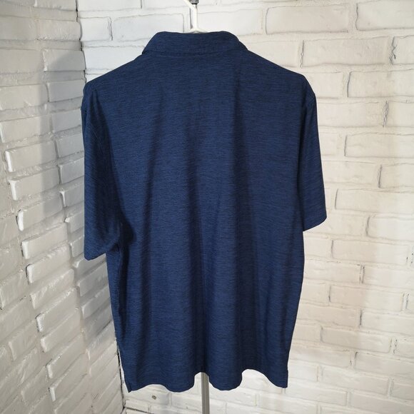 Jermyn & Bond Men's Size Large Navy Short Sleeve Straight Fit Polo - Picture 2 of 9